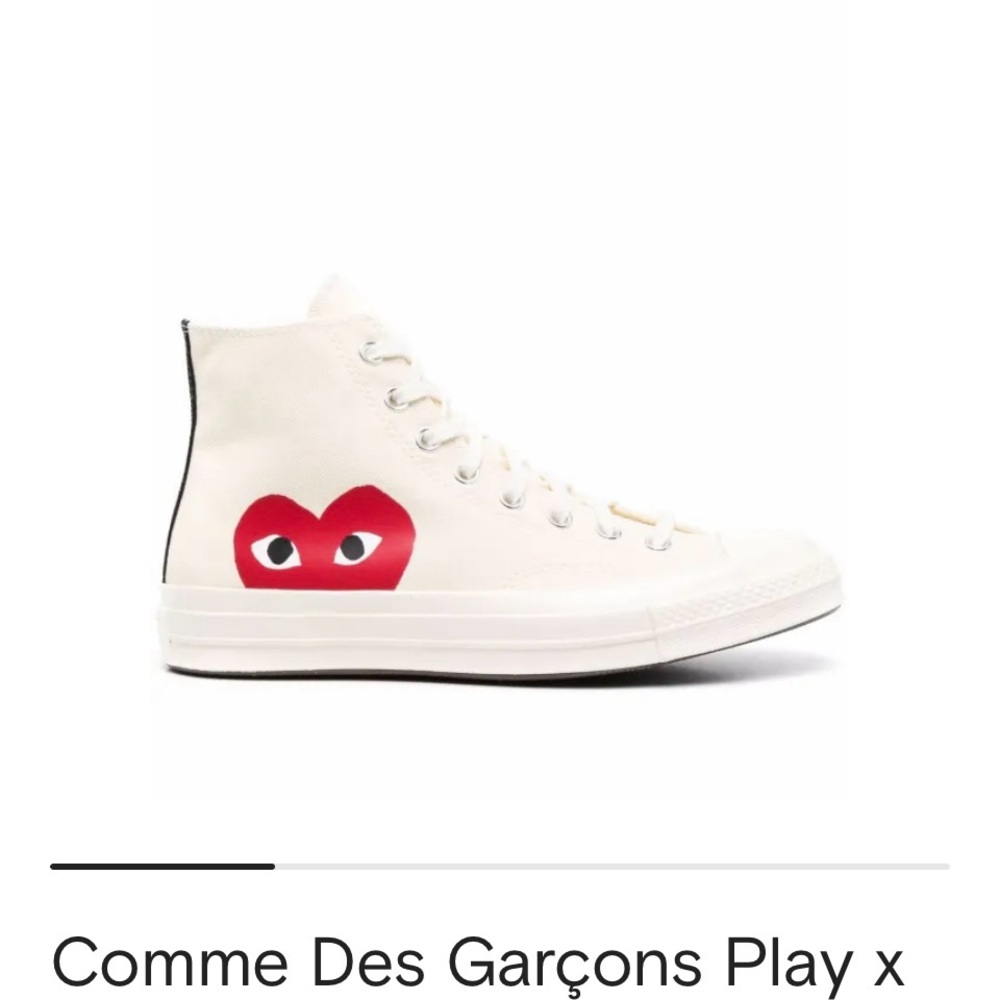 Converse |Comme des Garcons PLAY | High-Top | 7 women unisex | sneakers